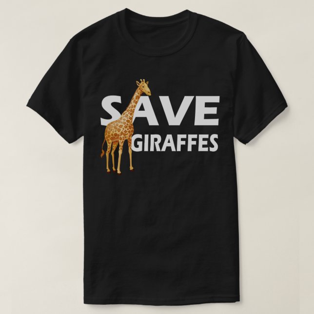 Giraffe Rette Giraffen 1 T-Shirt (Design vorne)