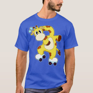 Giraffe Roller Skate Inline Skaten T-Shirt