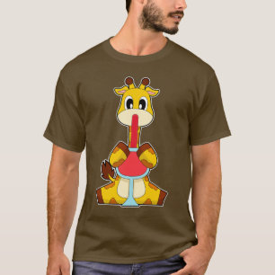 Giraffe Rotwein T-Shirt