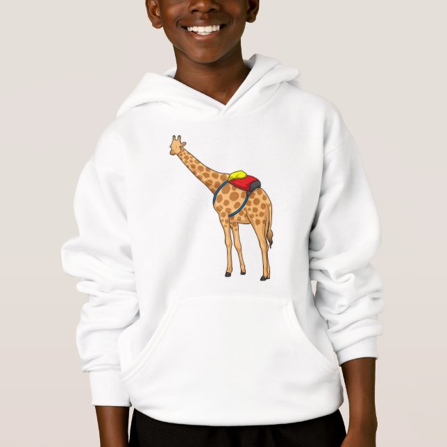 Giraffe Rucksack Hoodie (Vorderseite)