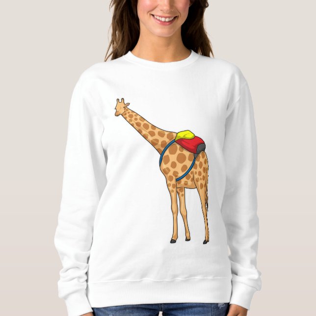 Giraffe Rucksack Sweatshirt (Vorderseite)