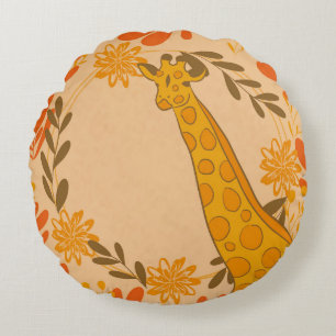 Giraffe Rundes Kissen