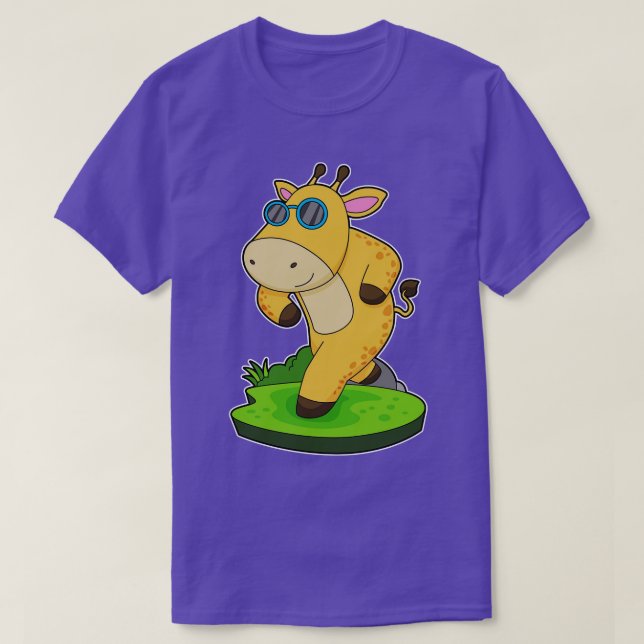 Giraffe Running Glasses T-Shirt (Design vorne)