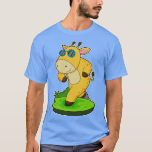 Giraffe Running Glasses T-Shirt