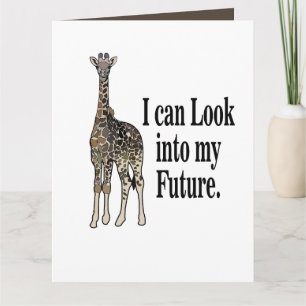 Giraffe Safari Animal Funny Birthday Karte
