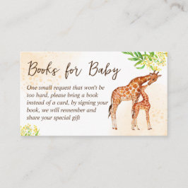 Giraffe Safari Babydusche Anfrage Begleitkarte