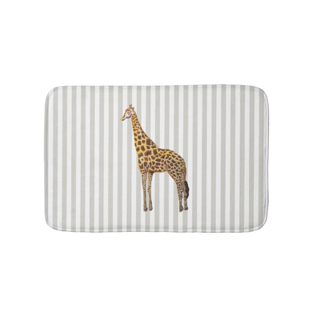 Giraffe Safari Design Strip Bath Mat Badematte (Vorderseite)