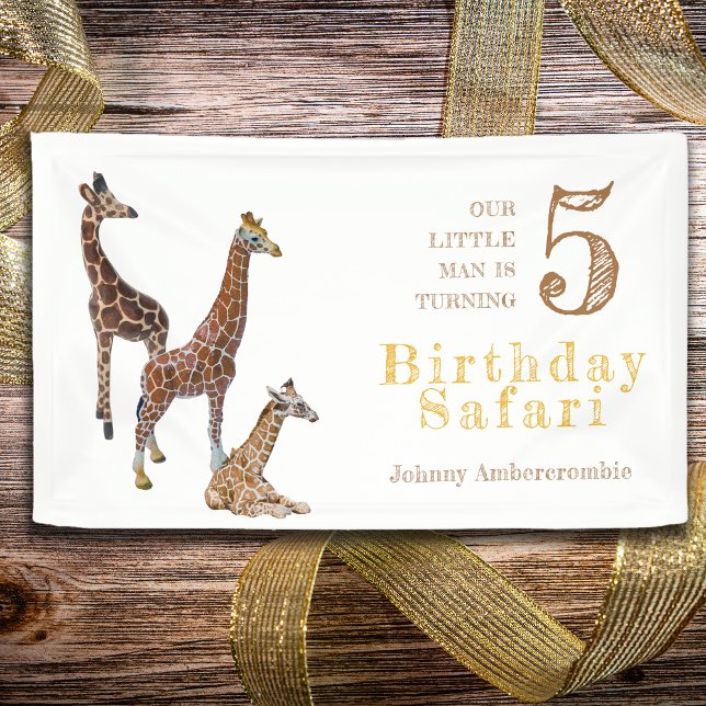 Giraffe Safari Geburtstagsparty Banner (Giraffe Safari Birthday Party Banner)