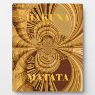 Giraffe Safari Hakuna Matata gewoben Souvenirkunst Fotoplatte