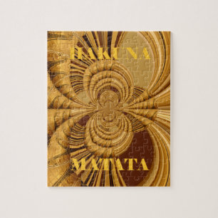 Giraffe Safari Hakuna Matata gewoben Souvenirkunst Puzzle