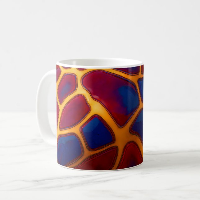 Giraffe Safari Muster Kaffeetasse (Vorderseite Links)