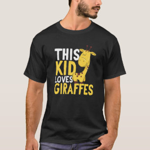 Giraffe Safari Tiere Diese Kinder Lieben Giraffen T-Shirt