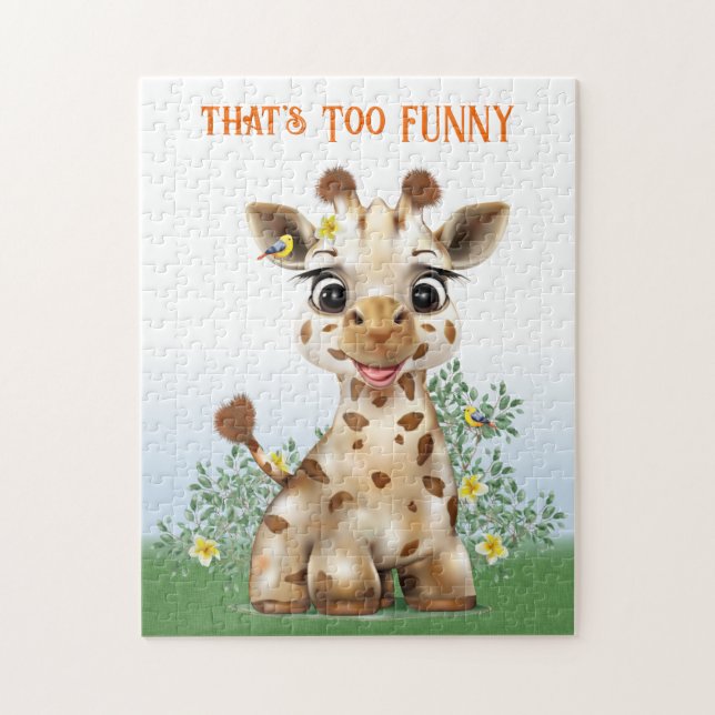 Giraffe Safari Whimsical Puzzle (Vertikal)