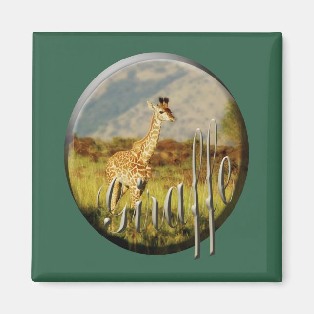 Giraffe Safarimagnete Magnet (Vorne)