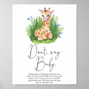 Giraffe - Sag nicht Baby Poster