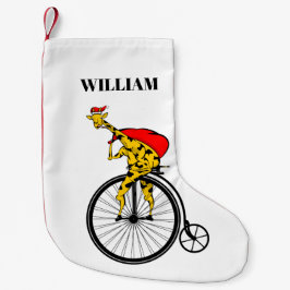 Giraffe Santa Claus Christmas Kleiner Weihnachtsstrumpf