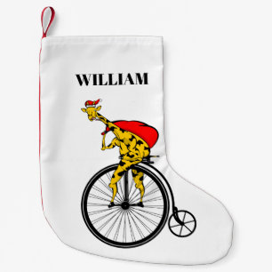 Giraffe Santa Claus Christmas Kleiner Weihnachtsstrumpf