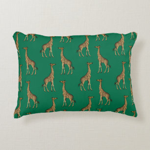 Giraffe Säugetier Smaragdgrün Wildtier Afrika Dekokissen