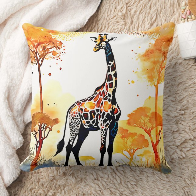 Giraffe Savannah Art Kissen (Decke)