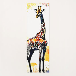 Giraffe Savannah Art Yogamatte