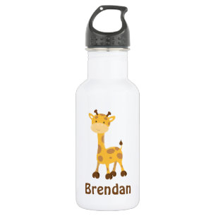 Giraffe scherzt personalisiertes trinkflasche