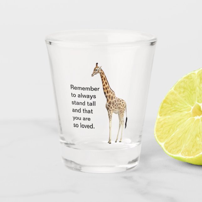 Giraffe Schnapsglas (Vorderseite)