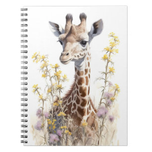 Giraffe School Office Notebook Geschenk Notizblock