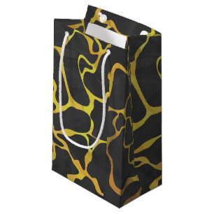 Giraffe, Schwarz und Gelb Kleine Geschenktüte