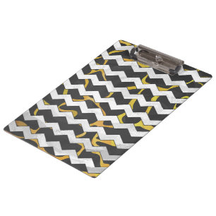 Giraffe, Schwarz und Gelb Klemmbrett