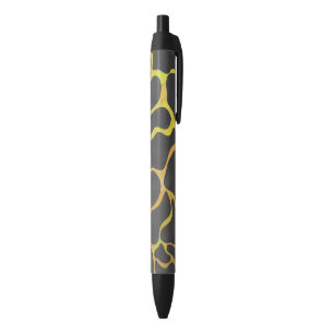 Giraffe, Schwarz und Gelb Kugelschreiber