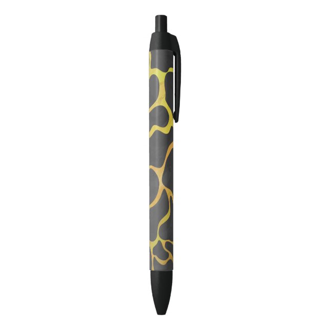 Giraffe, Schwarz und Gelb Kugelschreiber (Unterseite (Vertikal))