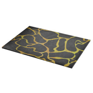 Giraffe, Schwarz und Gelb Schneidebrett