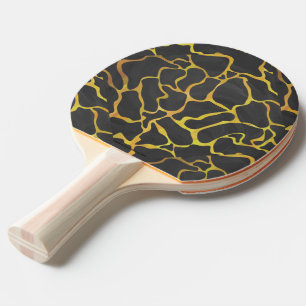 Giraffe, Schwarz und Gelb Tischtennis Schläger