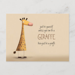 Giraffe - Seien Sie selbst Postkarte