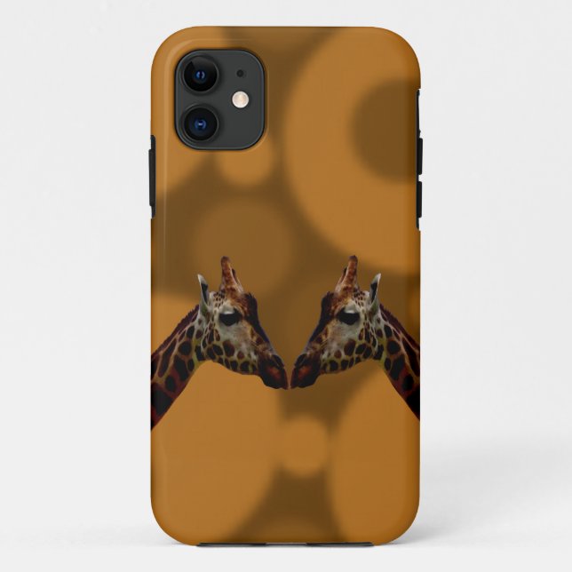 Giraffe Selbstreflexion, Case-Mate iPhone Hülle (Rückseite)