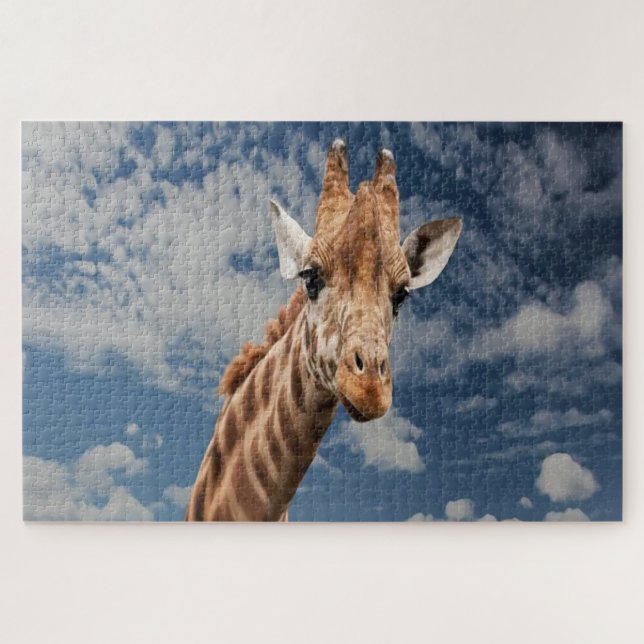 Giraffe selfie puzzle (Horizontal)