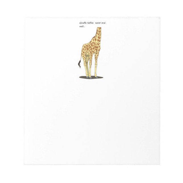 Giraffe Seliges Notizblock (Vorderseite)