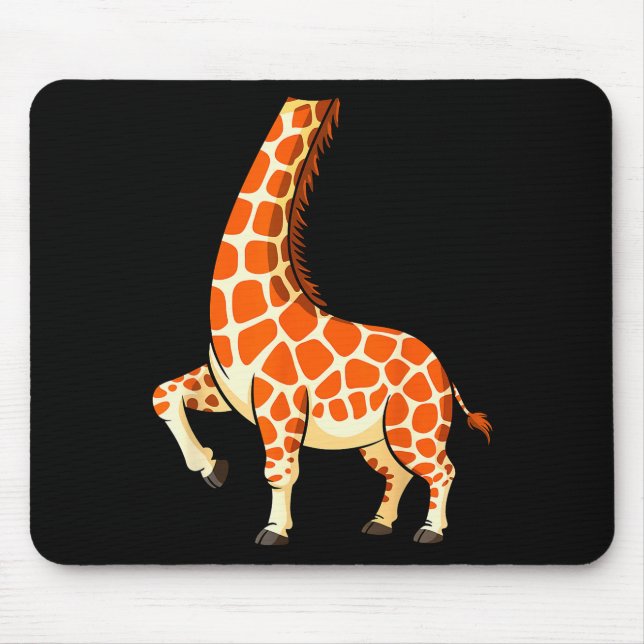 Giraffe Shirt Adult Men Women Kids Giraffe Costume Mousepad (Vorne)