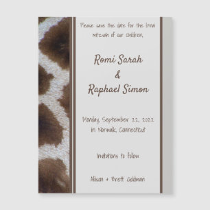 Giraffe-Sighting-Magnetkarte Magnetkarte