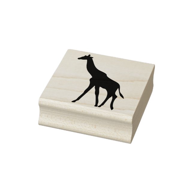 Giraffe Silhouette Briefmarke Gummistempel (Stempel)