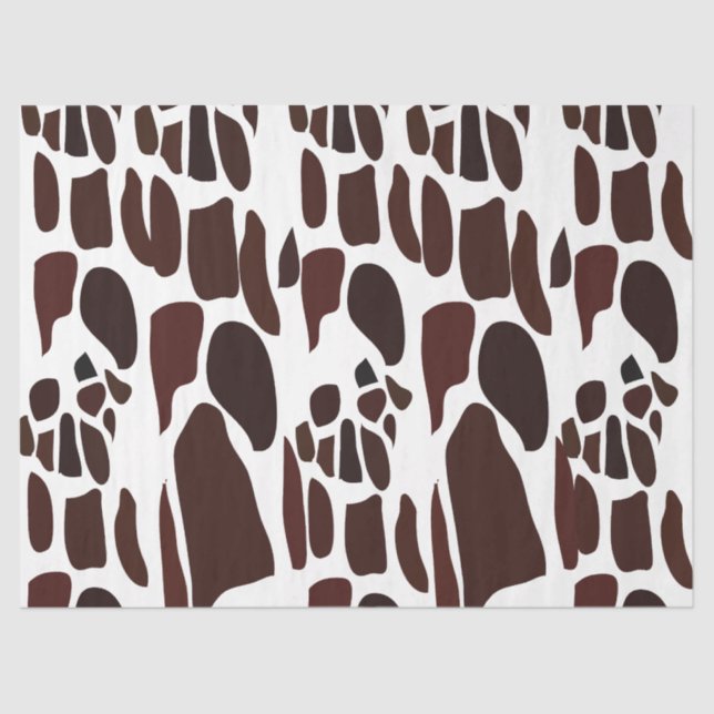 Giraffe Skin Pattern Seidenpapier (Vorderseite)