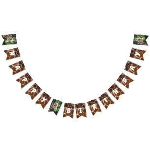 Giraffe & Skin Print Happy Birthday Bunting Flag Wimpelkette
