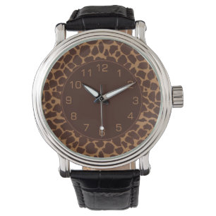 Giraffe Skin Print Pattern Armbanduhr