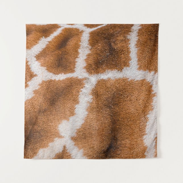 Giraffe Skin: Realistische Tiertextur Wandteppich (Vorderseite)