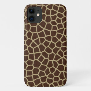 Giraffe Skin Texture Dark Brown Muster Case-Mate iPhone Hülle