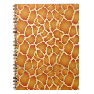 Giraffe Skin Texture Pattern Notizblock