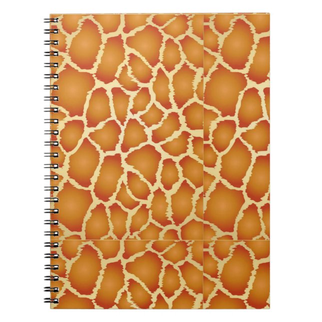 Giraffe Skin Texture Pattern Notizblock (Vorderseite)
