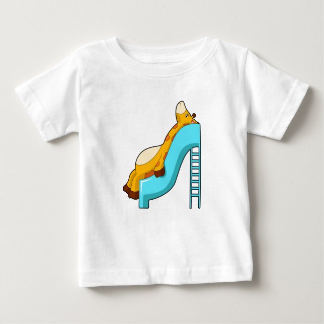 Giraffe Slide Baby T-shirt (Vorderseite)
