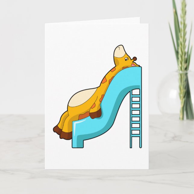 Giraffe Slide Karte (Vorderseite)