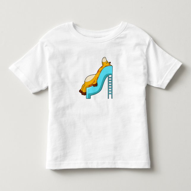 Giraffe Slide Kleinkind T-shirt (Vorderseite)